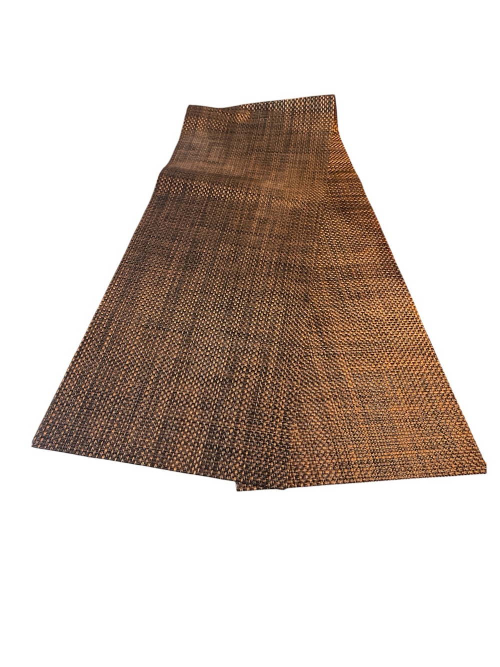 Table runner plastic gold & black tweed 13 in x 70 in kitchenware easy clean